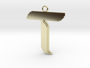 TAO Pixel Necklace in 14K Yellow Gold
