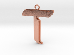 TAO Pixel Necklace in Natural Copper