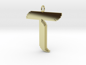 TAO Pixel Necklace (Perpetual O Ring) in 18k Gold Plated Brass