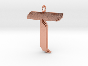 TAO Pixel Necklace (Perpetual O Ring) in Natural Copper