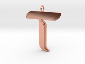 TAO Pixel Necklace (Perpetual O Ring) in Polished Copper
