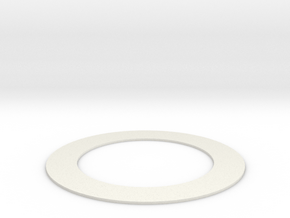 10.RING COVER -D in White Natural Versatile Plastic