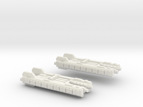 Fleet Scale Series 1: Terran Light Cruiser in White Natural Versatile Plastic