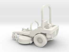 1/64 John Deer Zero Turn Lawnmower in White Natural Versatile Plastic