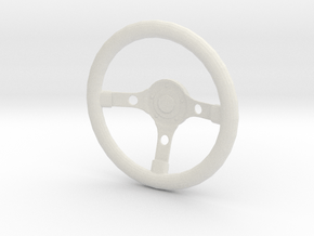 Steering wheel Grant Gt Replica 1/10 Scale in White Natural Versatile Plastic