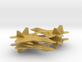 1:400 F-22A (Gear Up, Drop Tanks) in Tan Fine Detail Plastic