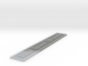 Nameplate Queen Elizabeth (10 cm) in Clear Ultra Fine Detail Plastic
