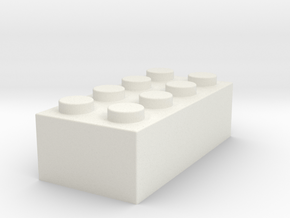 brick2b in White Natural Versatile Plastic