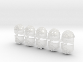 10x Iron Circle - T:1p Terminator Shoulders in Clear Ultra Fine Detail Plastic
