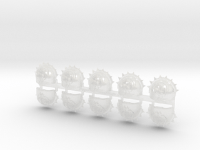 10x Iron Circle- T:4b Chaos Terminator Pads in Clear Ultra Fine Detail Plastic
