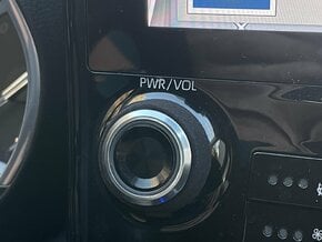 Toyota Highlander Rubberized Radio Knob Ring in Black Natural TPE (SLS)