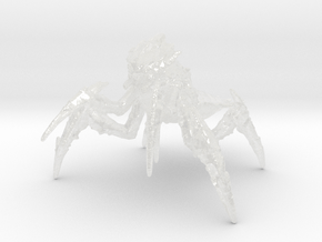 HD2 Terminid Warrior v1 miniature model scifi game in Clear Ultra Fine Detail Plastic