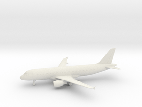Airbus A320 in White Natural Versatile Plastic: 1:160 - N