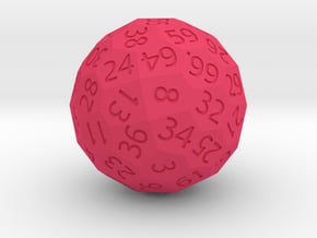 Polyhedral d70 in Pink Smooth Versatile Plastic