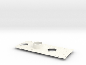 1/350 Tillman IV-2 Upper Deck Rear in White Smooth Versatile Plastic