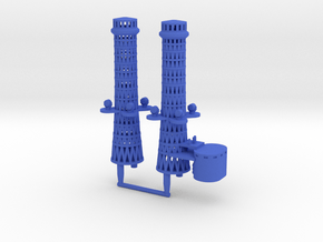 1/350 Tillman IV-2 Cage Masts in Blue Smooth Versatile Plastic