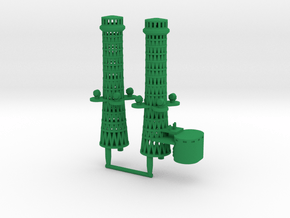 1/350 Tillman IV-2 Cage Masts in Green Smooth Versatile Plastic