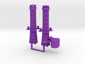 1/350 Tillman IV-2 Cage Masts in Purple Smooth Versatile Plastic