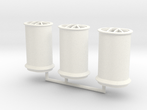 1/350 Tillman IV-2 Funnels in White Smooth Versatile Plastic