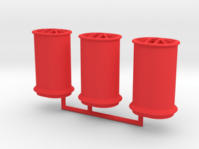 1/350 Tillman IV-2 Funnels in Red Smooth Versatile Plastic