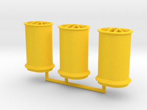 1/350 Tillman IV-2 Funnels in Yellow Smooth Versatile Plastic