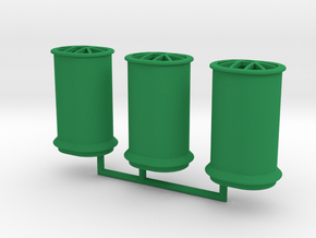 1/350 Tillman IV-2 Funnels in Green Smooth Versatile Plastic