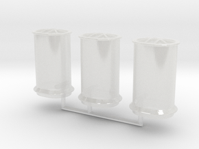 1/350 Tillman IV-2 Funnels in Clear Ultra Fine Detail Plastic