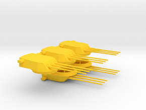 1/350 Tillman IV-2 Main Armament in Yellow Smooth Versatile Plastic