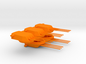 1/350 Tillman IV-2 Main Armament in Orange Smooth Versatile Plastic