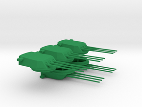 1/350 Tillman IV-2 Main Armament in Green Smooth Versatile Plastic