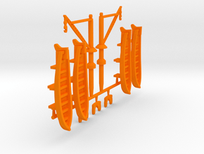 1/350 Tillman IV-2 Fittings in Orange Smooth Versatile Plastic