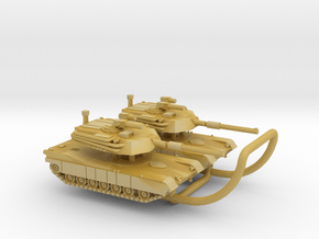 M1 Abrams in Tan Fine Detail Plastic: 6mm