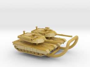 M1A1 Abrams in Tan Fine Detail Plastic: 6mm