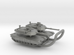 M1A1 Abrams in Gray PA12: 6mm