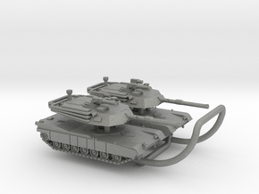 M1A2 Abrams in Gray PA12: 6mm