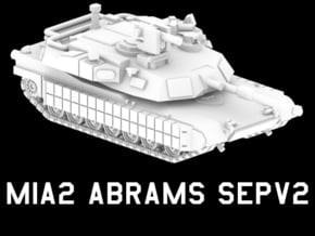 M1A2 Abrams SEPv2 (TROPHY) in White Natural Versatile Plastic: 1:220 - Z