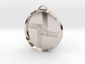 Saint Brigid Cross Pendant  in Platinum