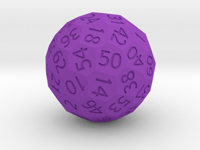 Polyhedral d64 in Purple Smooth Versatile Plastic
