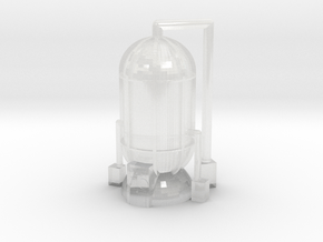 Colonial Fuel or Water Tank 15mm in Clear Ultra Fine Detail Plastic