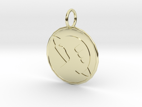 Hitch Hikers 21mm Pendant in 14K Yellow Gold