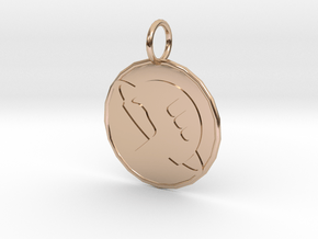 Hitch Hikers 21mm Pendant in 9K Rose Gold 