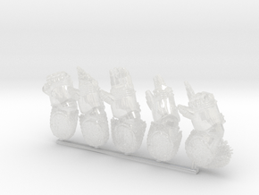 IW/IH Cataphractii Power Fist x5-10 in Clear Ultra Fine Detail Plastic: d3