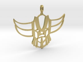 GOLDORAK pendentif in Natural Brass