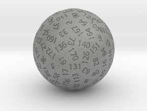 d177 Sphere Dice in Gray PA12
