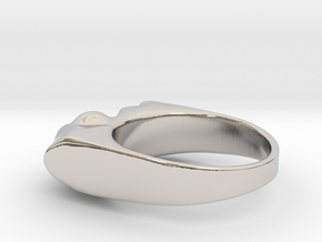 Taste and Smell Ring in Rhodium Plated Brass: 7 / 54