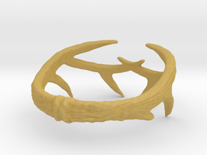 Antler Ring in Tan Fine Detail Plastic: 4 / 46.5