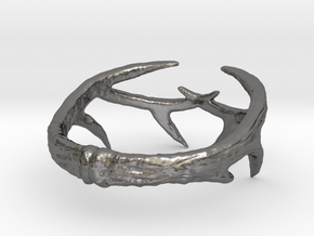 Antler Ring in Processed Stainless Steel 17-4PH (BJT): 4 / 46.5