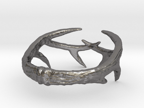 Antler Ring in Processed Stainless Steel 316L (BJT): 5 / 49
