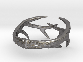 Antler Ring in Processed Stainless Steel 316L (BJT): 6 / 51.5
