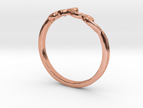 Love Ring in Polished Copper: 6 / 51.5
